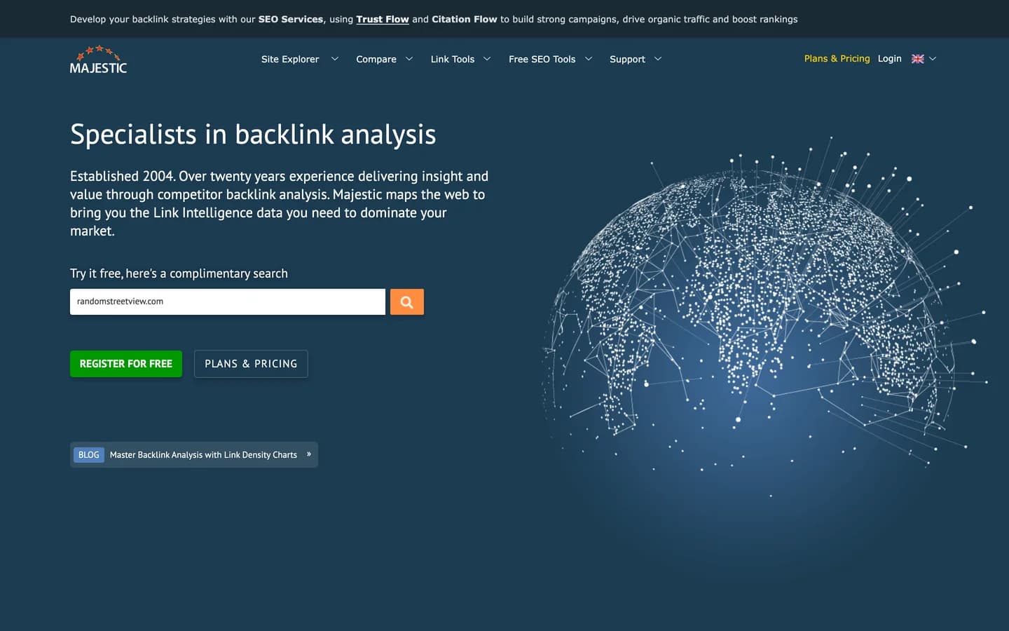 Majestic homepage — the backlink-only specialist behind Trust Flow Majestic homepage — the backlink-only specialist behind Trust Flow